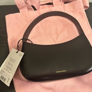 NWT Mini BonBon Leather Shoulder Bag Mansur Gavriel in Black -Retails for $395